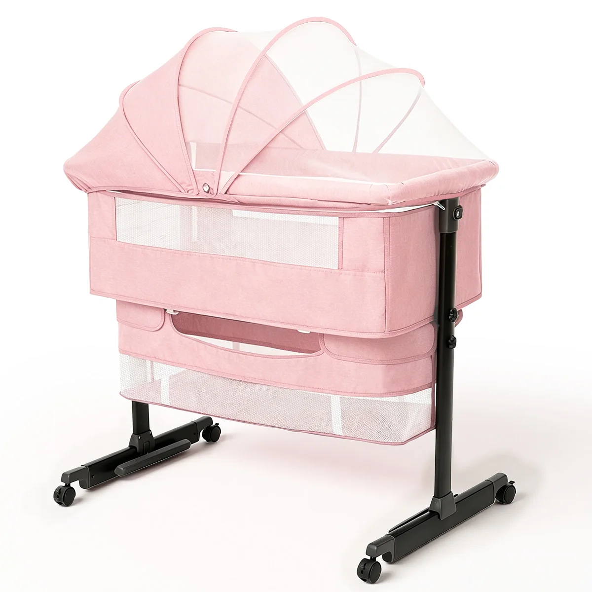 Baby Bassinet Bedside Crib Foldable - Image 1