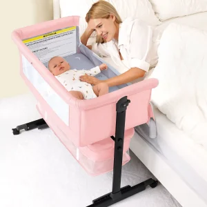 Baby Bassinet Bedside Crib Foldable - Thumbnail Image 7