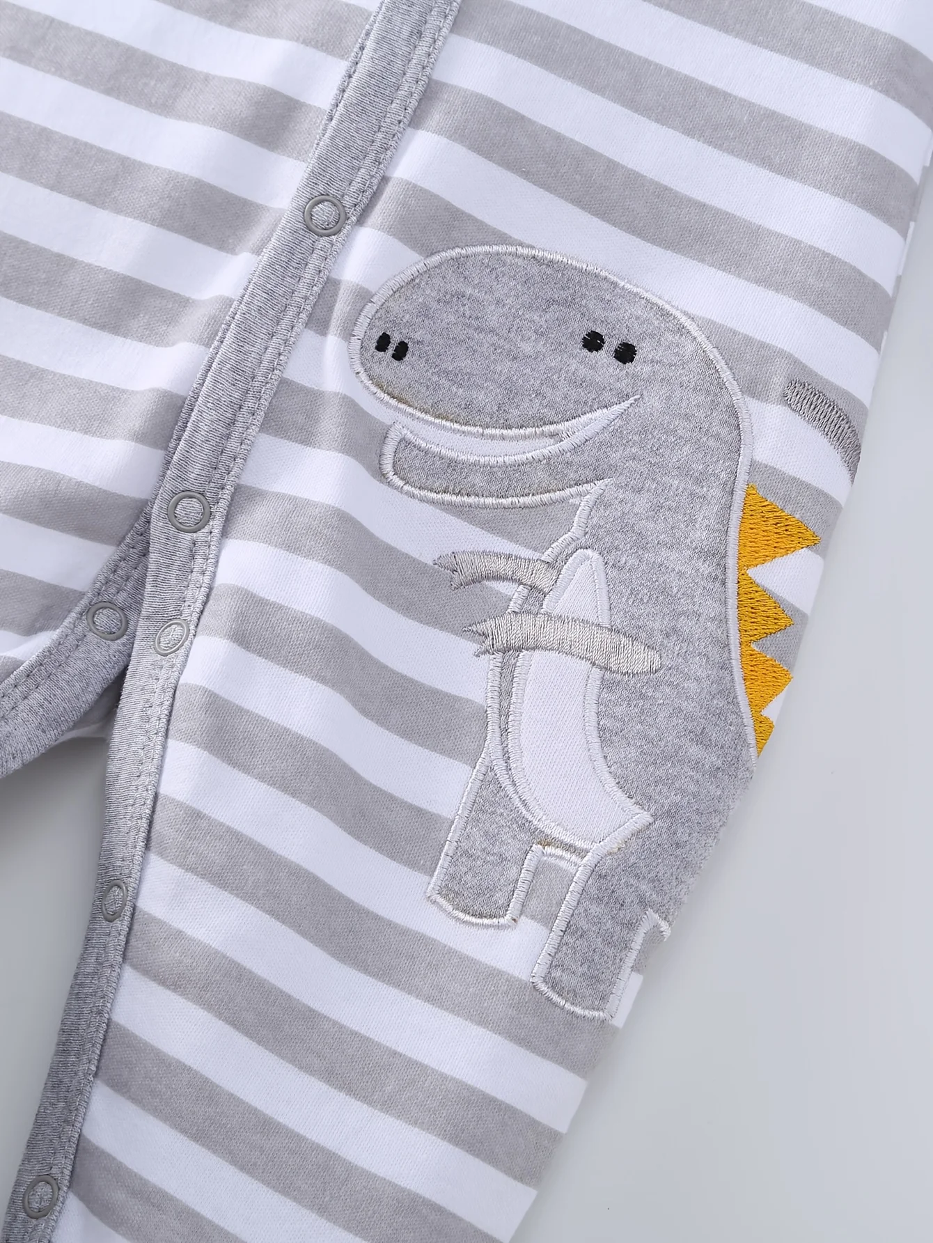 2pcs Zip Footed Rompers - Image 3