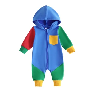 Jumpsuit Casual Sleeve Contrast Color - Thumbnail Image 8
